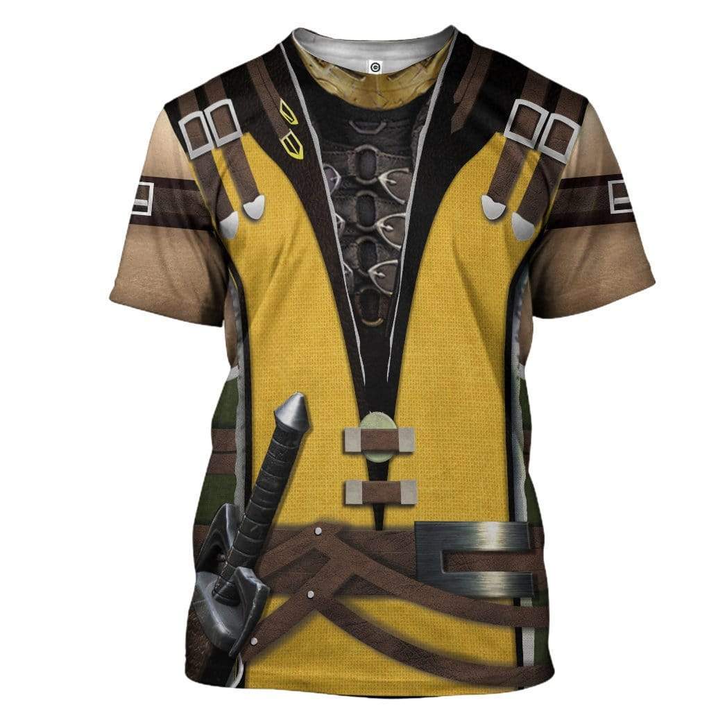 Scorpion Mortal Kombat Cosplay T-Shirt 3D For Men & Women