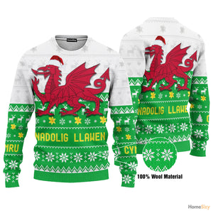 Dragon Wales Ugly Christmas Sweater For Men And Women