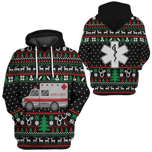 Paramedic Hospital Ambulance Hoodie For Men And Women