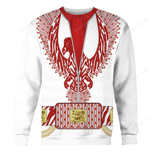 Elvis Red Phoenix Suit - Costume Cosplay Hoodie Sweatshirt Sweatpants