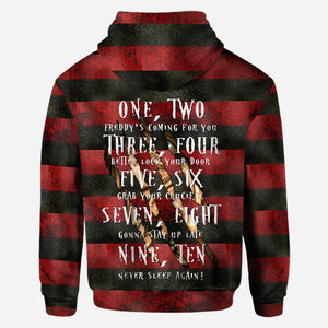 Sweet Dreams Freddy's Coming For You At Halloween - Hoodie