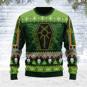 Warhammer Nefarious Necron Iconic - Ugly Christmas Sweater