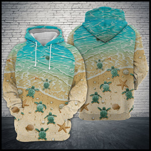 Little Turtle Back To The Sea Hoodie For Men And Women