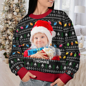 Custom Photo Disorderly But Dazzling - Personalized Ugly Sweater - Gift For Family Members NA94