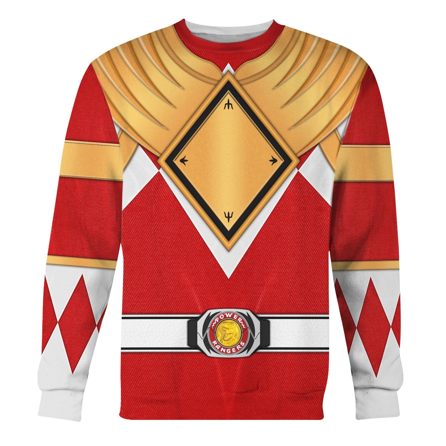 Red Ranger Dragon Shield | Hoodies Sweatshirt T-shirt Hawaiian Tracksuit | PRHS75