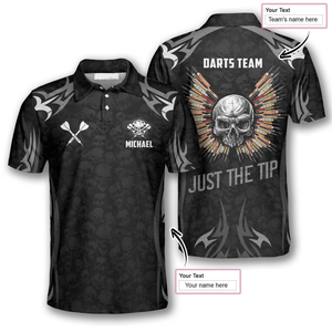 Personalized Skull Angel Wings Custom Darts Shirts For Men