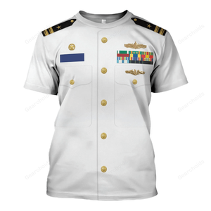 Rank and Branches US Navy Costume - 3D Tshirt