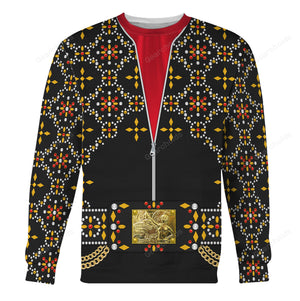 Elvis Black Conquistador  - Costume Cosplay Hoodie Sweatshirt Sweatpants