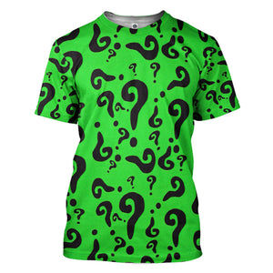 DC The Riddler T-Shirt 3D For Men & Women