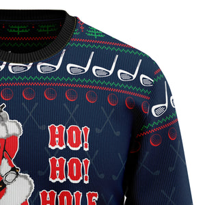 Ho Ho Hole In One Ugly Christmas Sweater