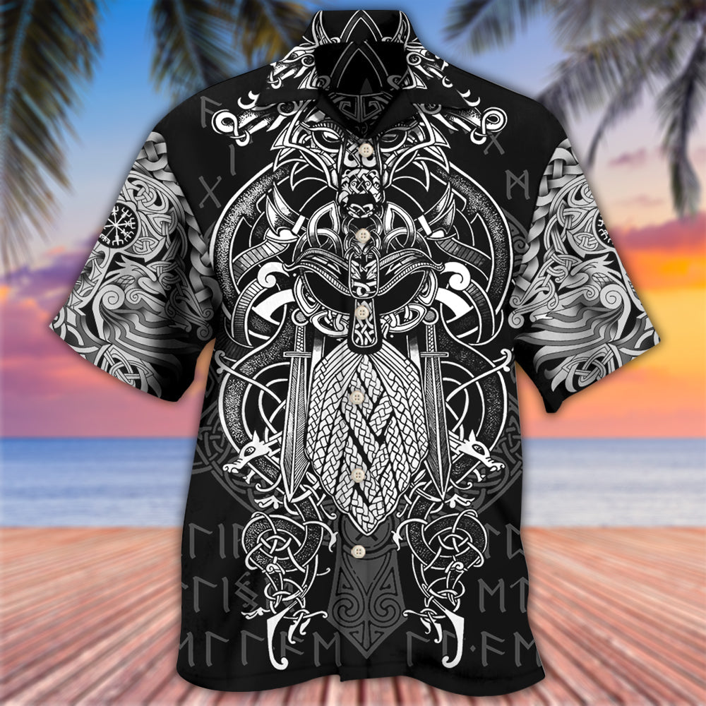 Viking Warrior Blood Pattern - Hawaiian Shirt