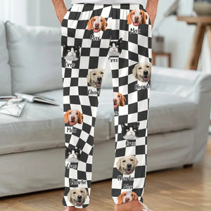 Custom Photo In The Paws Of Our Pets, We Find Joy - Personalized Pajama Pants - Gift For Pet Lovers NA94