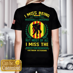 Personalized Veterans Vietnam Veteran T-Shirt