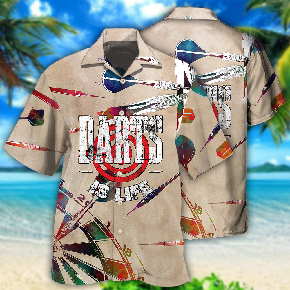Darts Is Life Vintage - Hawaiian Shirt For Men