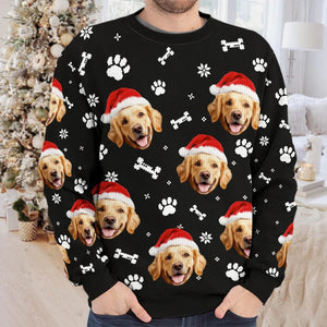 Custom Photo Celebrate Christmas With Furry Friends - Personalized Ugly Sweater - Christmas Gift For Pet Lovers - NA94