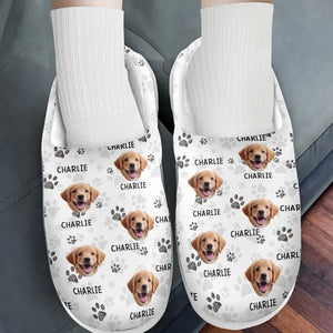 Custom Photo Every Wag Brings Joy To My Heart - Personalized Slippers - Christmas Gift For  Pet Owners, Pet Lovers - NA94