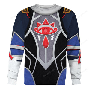 Sheik Zelda Attire Cosplay Hoodie Sweatshirt Sweatpants ZDHS18