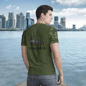 Personalized Veterans Bell CH-146 Griffon 3D T-Shirt