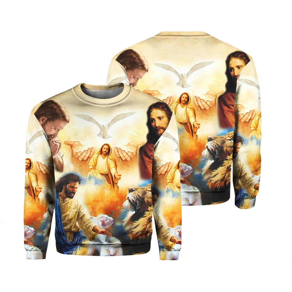 Jesus Bless The World Dove Sweater For Men & Women