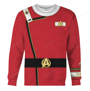 Star Trek Admiral James T. Kirk Costume Officer Hoodie Sweatshirt Sweatpants