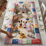HH01 MkMo Sweet Street With Magic Mouse Custom Name Gift For Family - Personalized Quilted Table Runner