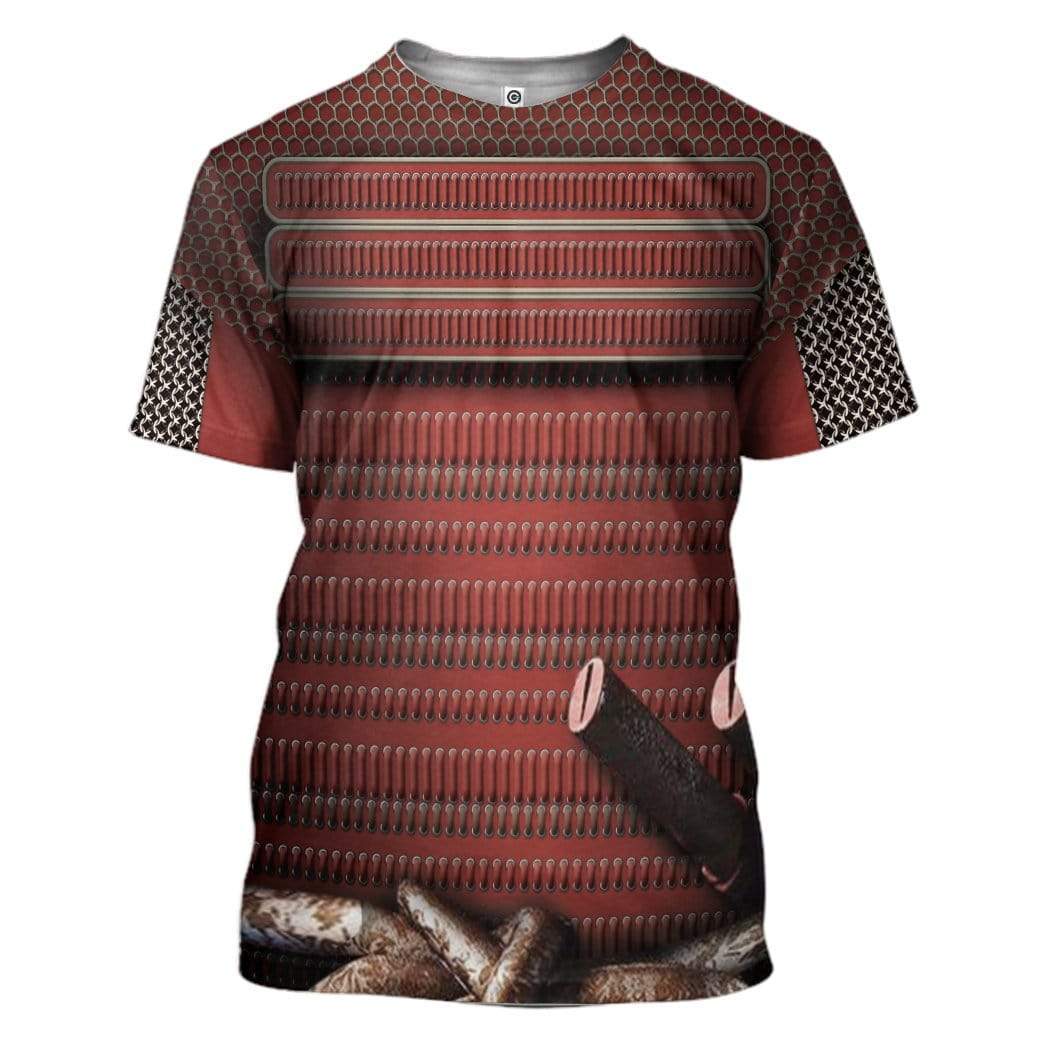 Samurai T-Shirt 3D For Men & Women