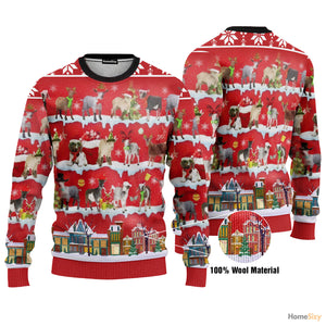 Goat Ugly Christmas Sweater For Men And Women