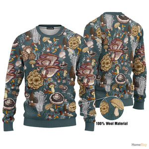 Mushrooms Ugly Christmas Sweater For Men And Women