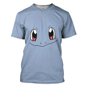 Pokemon Squirtle Costume Cosplay T-Shirt 3D