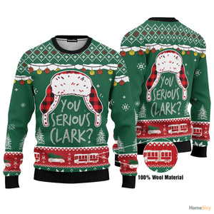 You Serious Clark Ugly Christmas Sweater For Men And Women