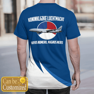 Personalized Veteran Rnlaf Koninklijke Luchtmacht Airbus Kc-30A 3D T-Shirt