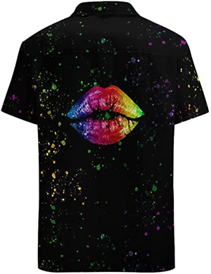 LGBT Pride Rainbow Lips Hawaiian Shirt