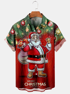 Merry Christmas Fun Santa Is Bringing A Bell Happy New Year - Hawaiian Shirt