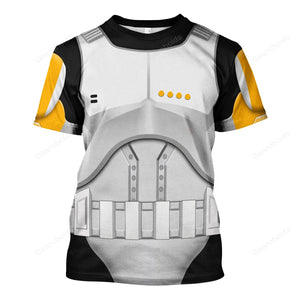 Star Wars Clone Trooper Commander Costume Hoodie Sweatshirt Sweatpants Tshirt Hawaiian shirt SWHS67