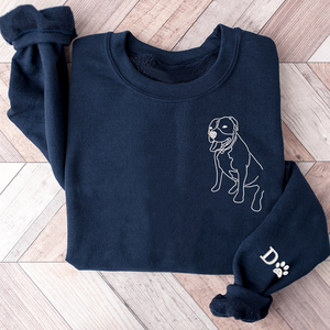 Custom Photo Pet - Embroidered Hoodie, Sweatshirt, Tshirt - Gift for Pet Lovers