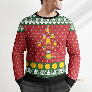 Softball Christmas Tree Ugly Christmas Sweater