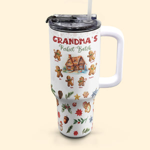 Mama Grandma Perfect Batch Tumbler - Personalized 40oz Tumbler Cup With Straw - Gift For Mom, Grandma, Mothers Day - NA94