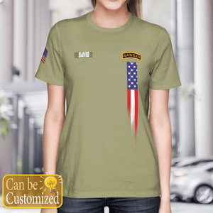 Personalized Veterans Military Rangers T-Shirt