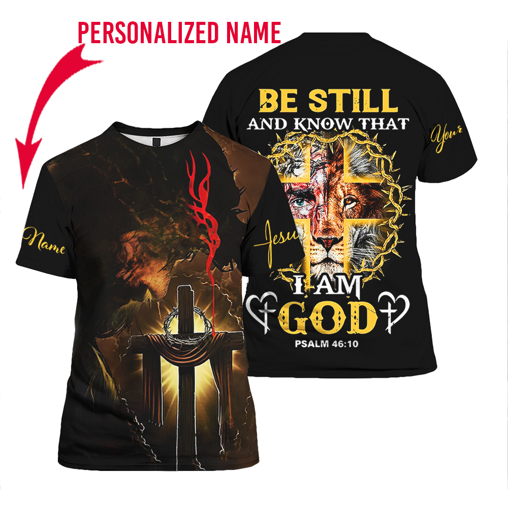 Personalized Jesus I Am A God All Over Print T-shirts For Men & Women