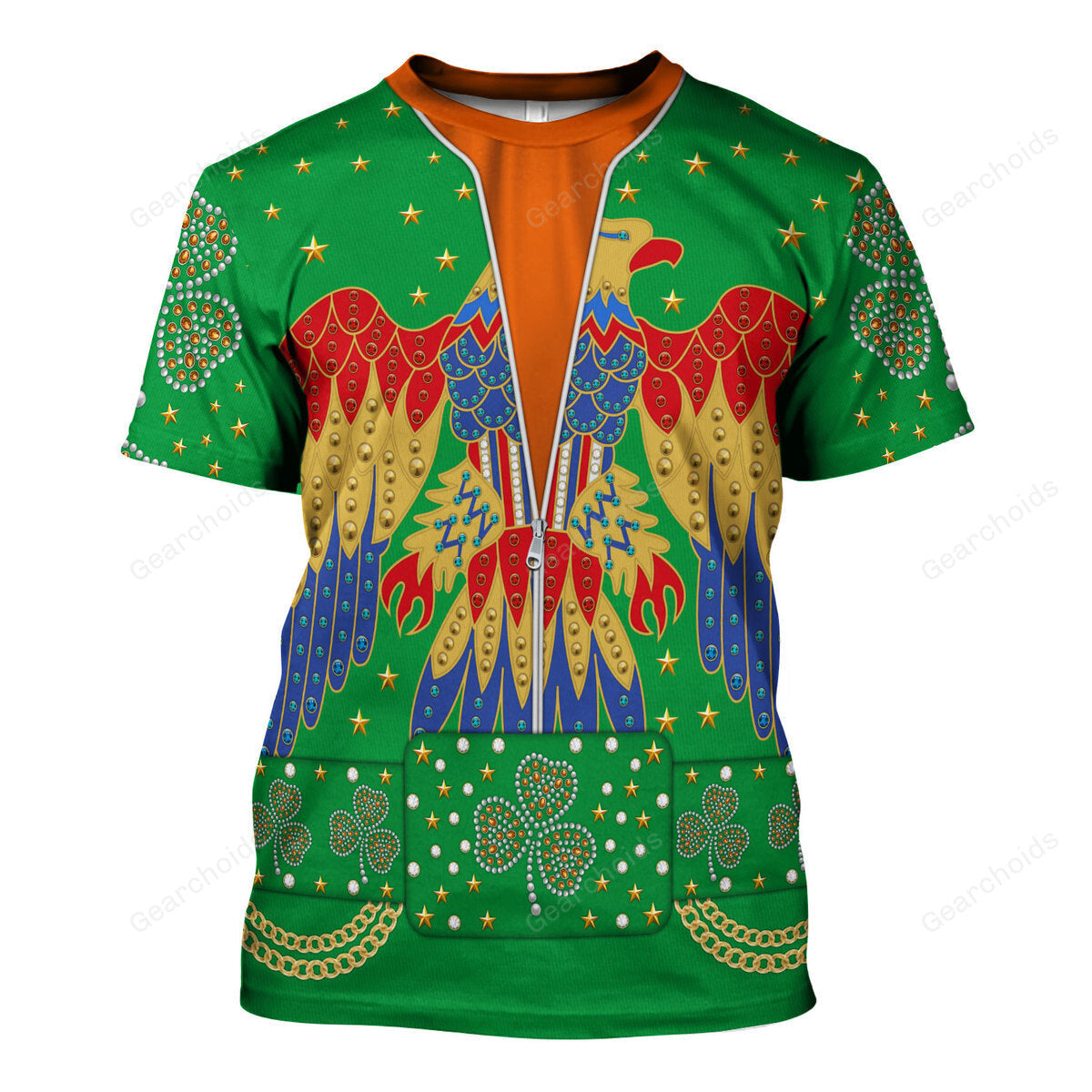 Celebrating The King Elvis Presley Costume For St. Patrick's Day - Costume Cosplay T-Shirt