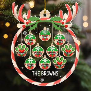 Our Christmas - Personalized Acrylic Ornament - Christmas Gift For Family Members NA94