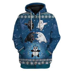 Panda Fusion Christmas Hoodie For Men & Women