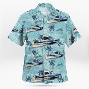 Houston Police Department Patrol Boat Hawaiian Shirt