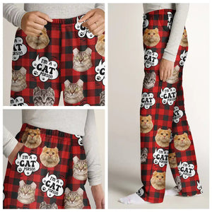 Custom Photo I'm A Cat Person - Gift For Cat Lovers - Personalized Pajama Pants NA94