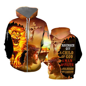 Guy Lion And Jesus November Guy Hoodie For Men & Women