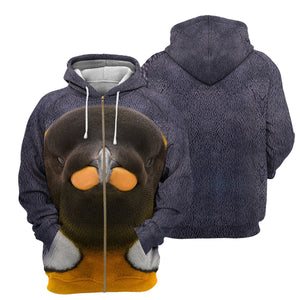 King Penguin 3D All Over Printed Hoodie For Men, Women