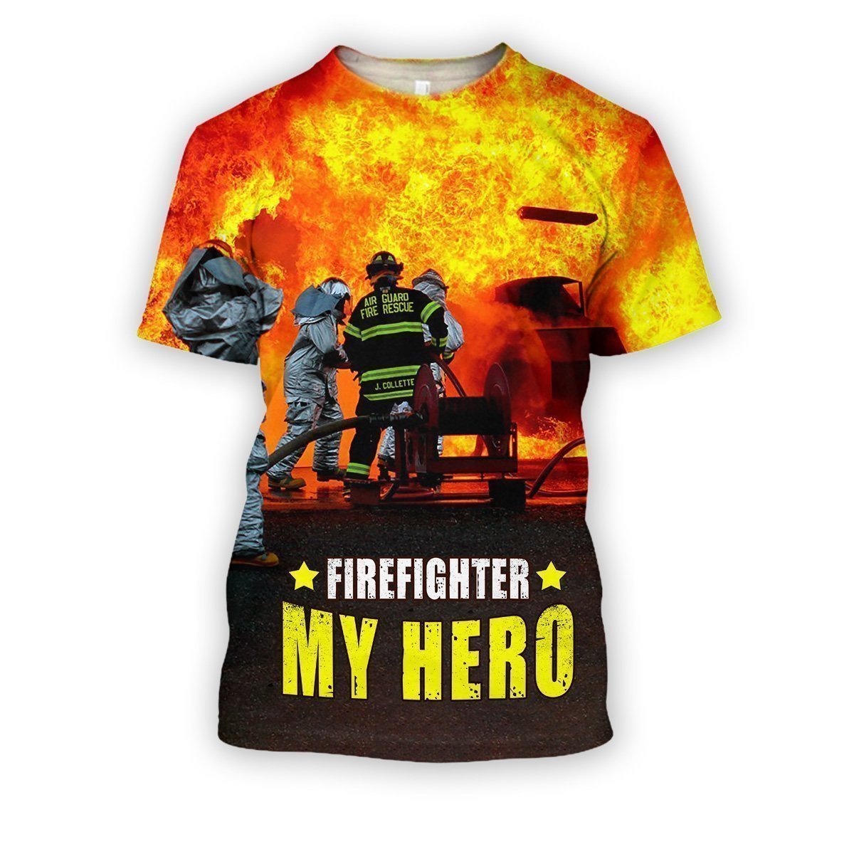 Firefighter My Hero All Over Print T-Shirts For Men & Women