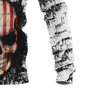 American Flag Skull Hoodie For Men And Women