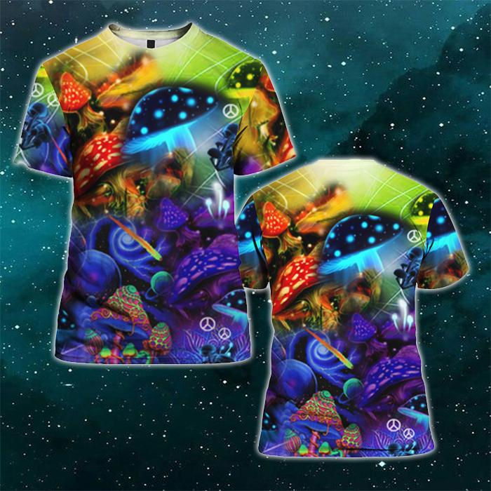 Mushroom Trippy Psychedelic Summer Vacation T-shirts