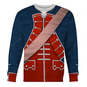 George Washington In Uniform As Colonel Uniform Hoodie Sweatshirt Sweatpants